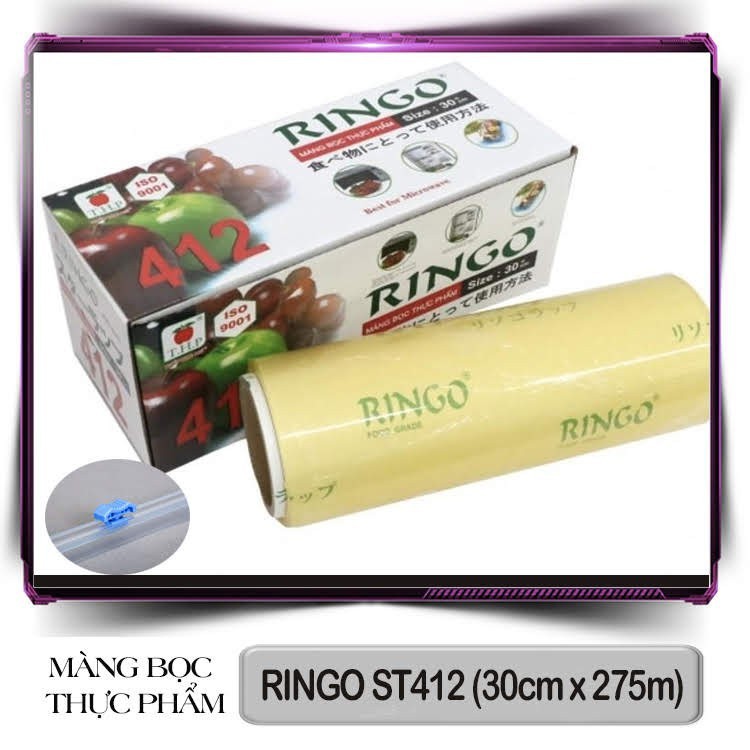 Màng Bọc Thực Phẩm Ringo PVC ST412SC 8936009561315 (30cm x 300m)
