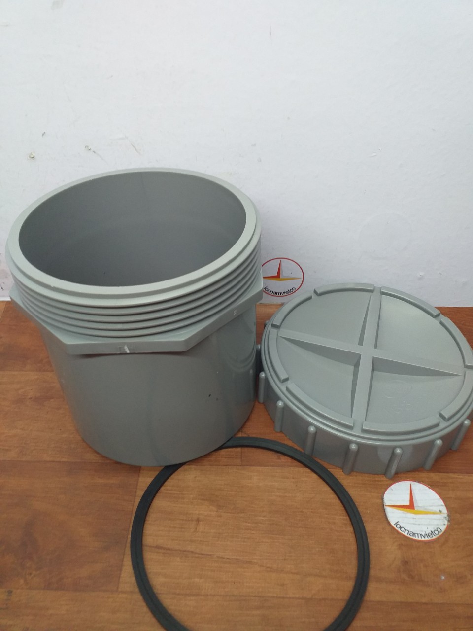 Bít xả ren ngoài 168 nhựa PVC Bình Minh _BXRN168