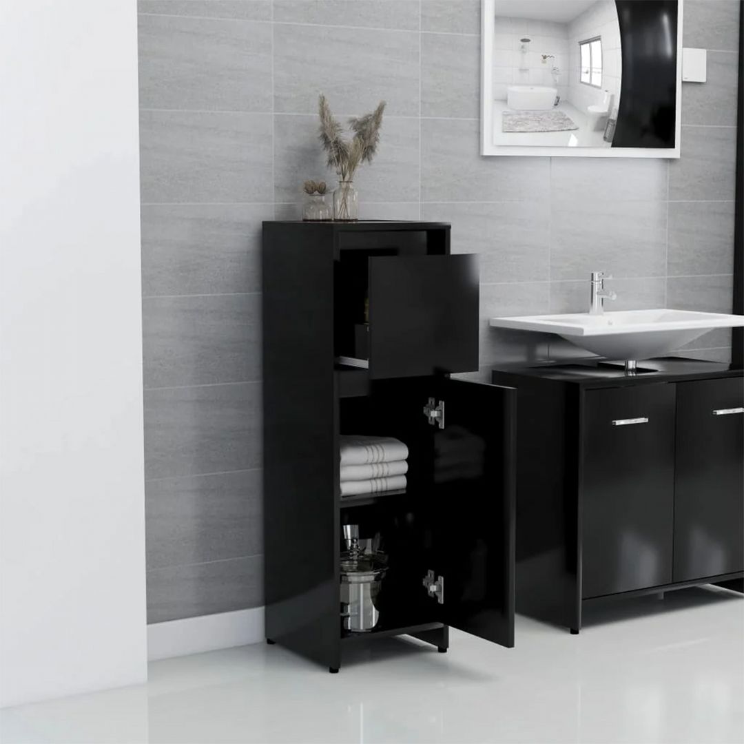 Tủ phòng tắm gỗ hiện đại SMLIFE Seiland | Gỗ MDF dày 17mm chống ẩm | D30xR30xC95cm