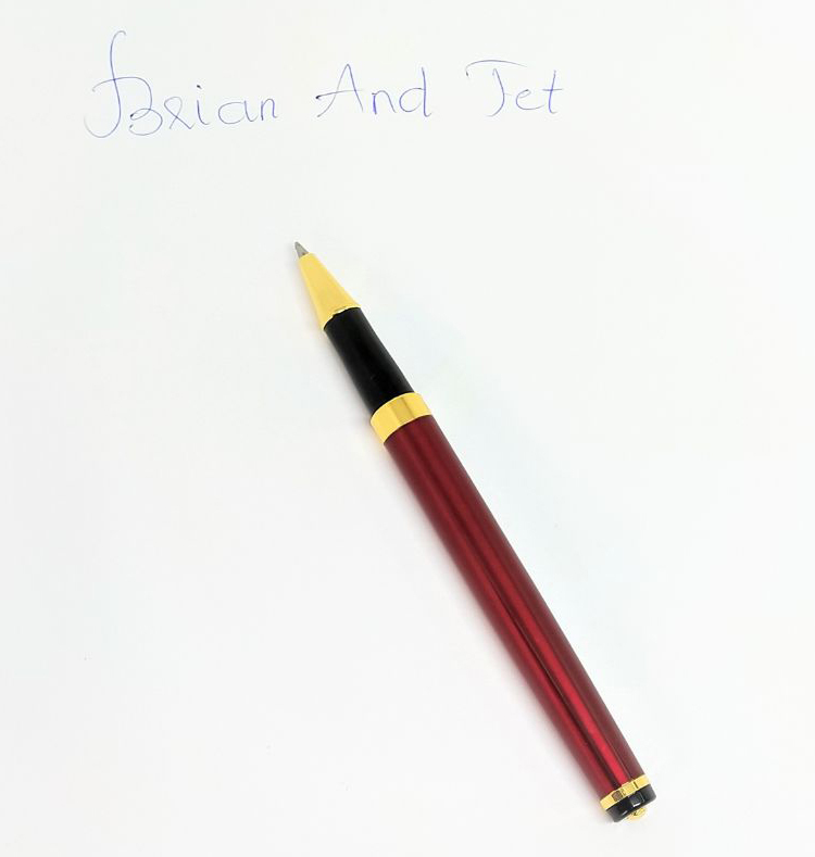 Combo Bút Dạ Bi và Bút Máy Kim Loại Cao Cấp B&amp;J BJ005