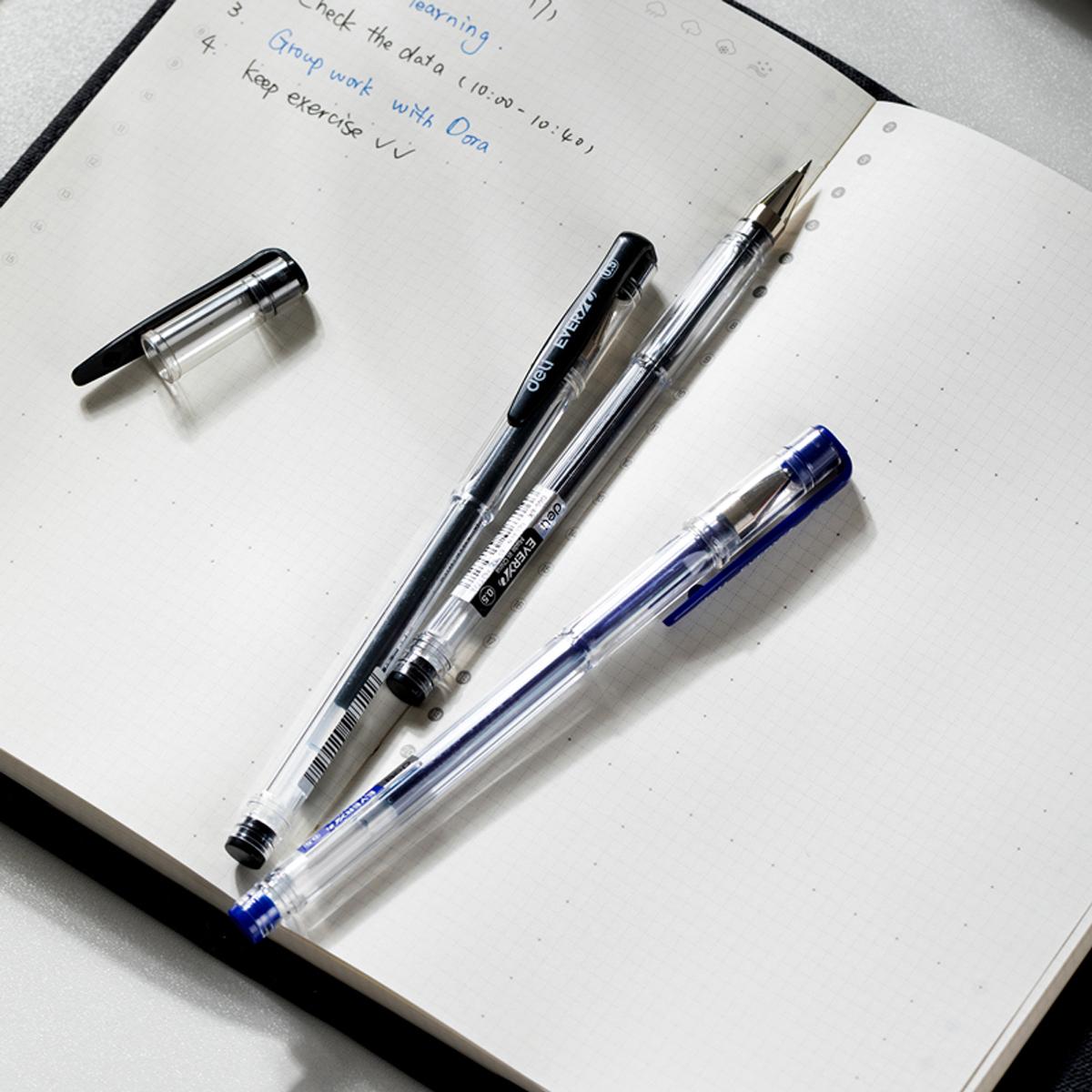 Bút Gel 0.5 mm - Deli EG65-BK - Mực Đen