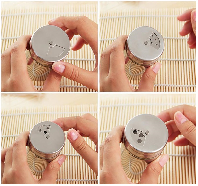 Hũ thủy tinh bọc thép không gỉ đựng gia vị Echo 80ml - Hàng nhập khẩu Nhật Bản