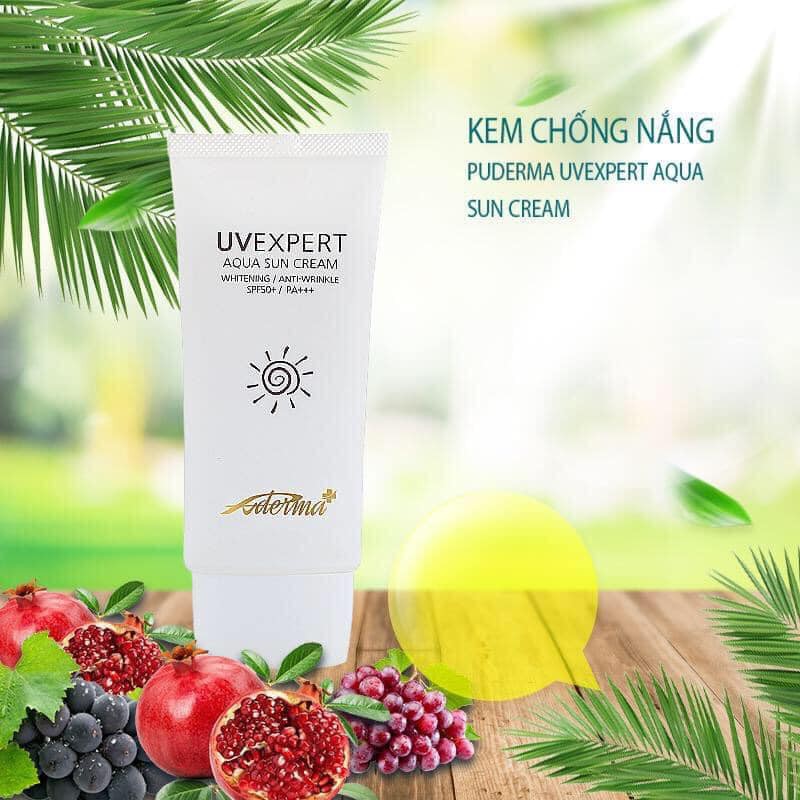 Kem Chống Nắng Hàn Quốc PUDERMA UVEXPERT AQUA : bảo vệ da trước tác hại của các tia UV từ ánh nắng mặt trời