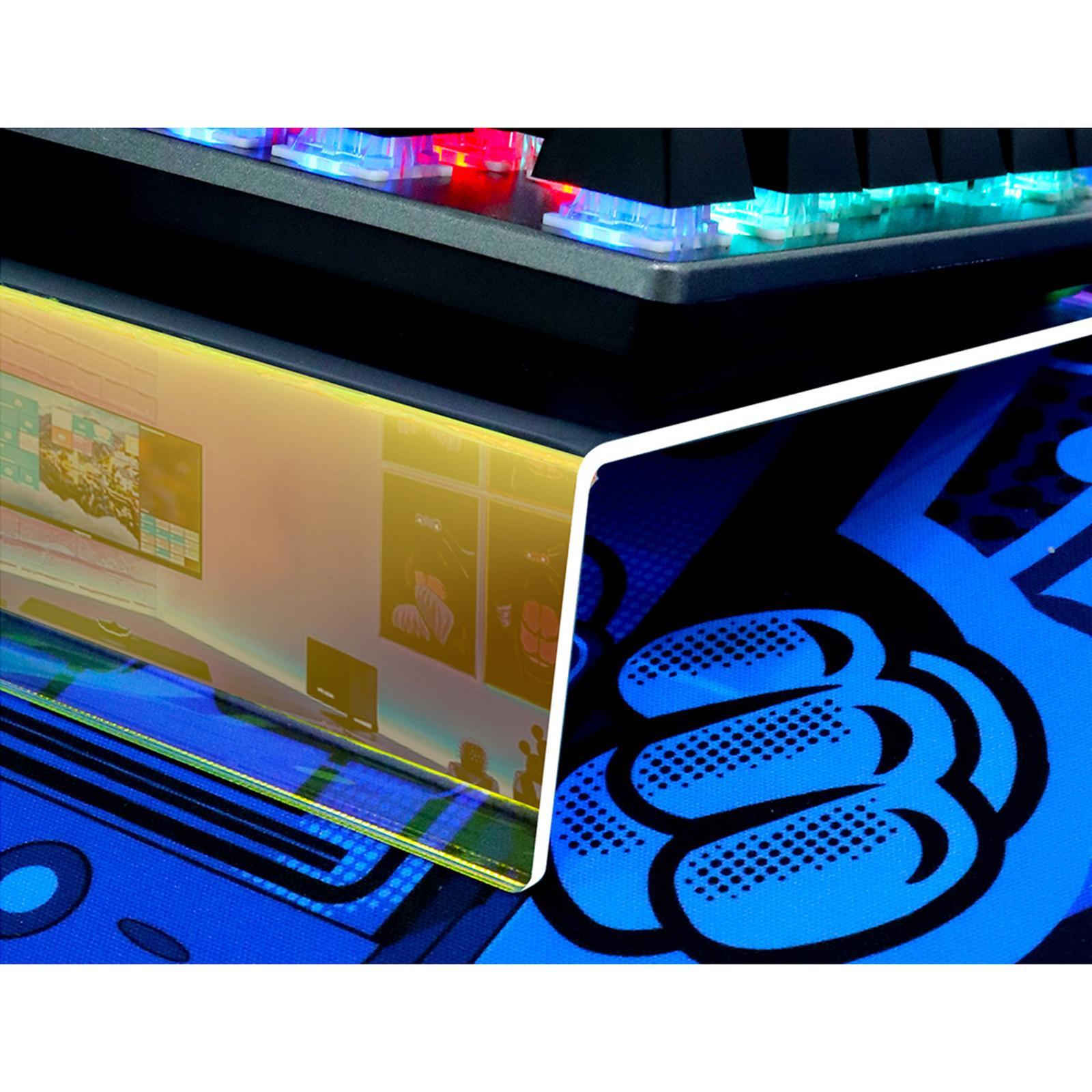 PC Keyboard Stand Acrylic Tilted Computer Keyboard Holder, Clear Keyboard Storage Durable ,3mm Thickness Keyboard Tray Holder for Study ,Office