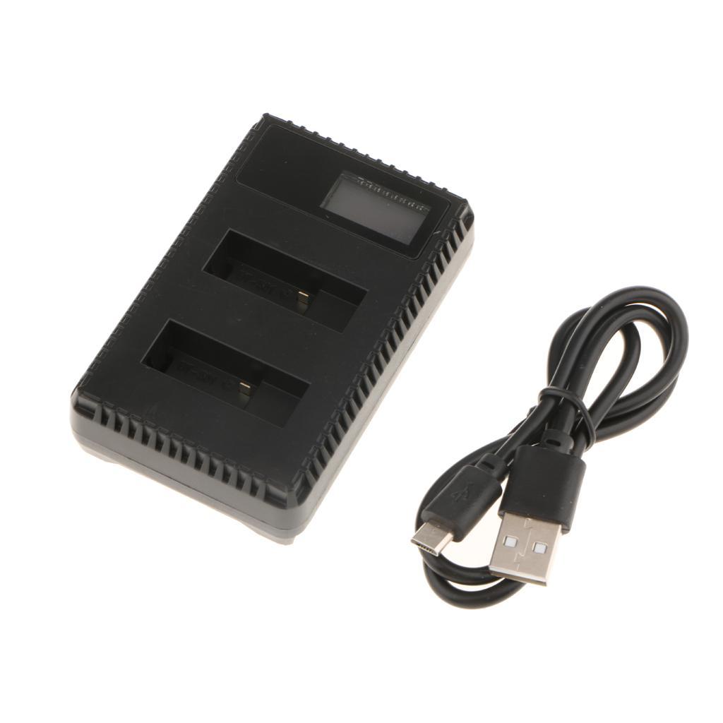 LCD USB Dual Charging Charger for 5/ Camera Battery
