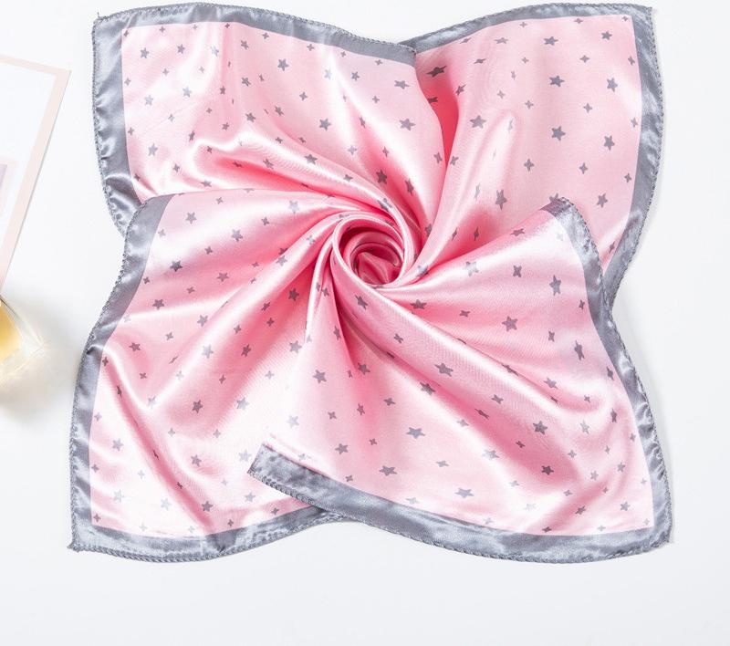 Khăn Lụa Vuông Turban Biến Hóa Nhiều Phong Cách Thời Trang Họa Tiết Độc Đáo 50X50Cm