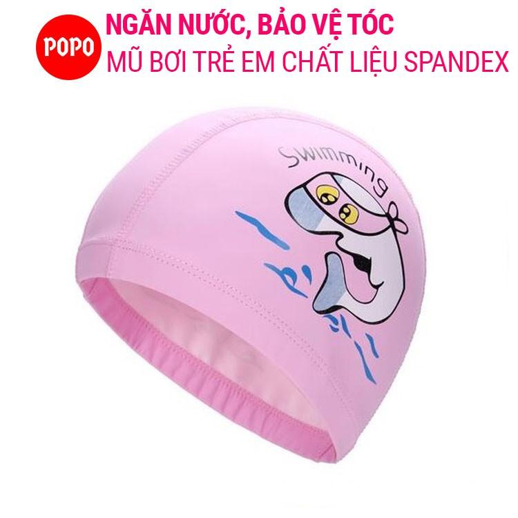 Mũ bơi cho bé POPO 1179 phù hợp trẻ em trên 3 tuổi hình ngộ nghĩnh chất liệu an toàn
