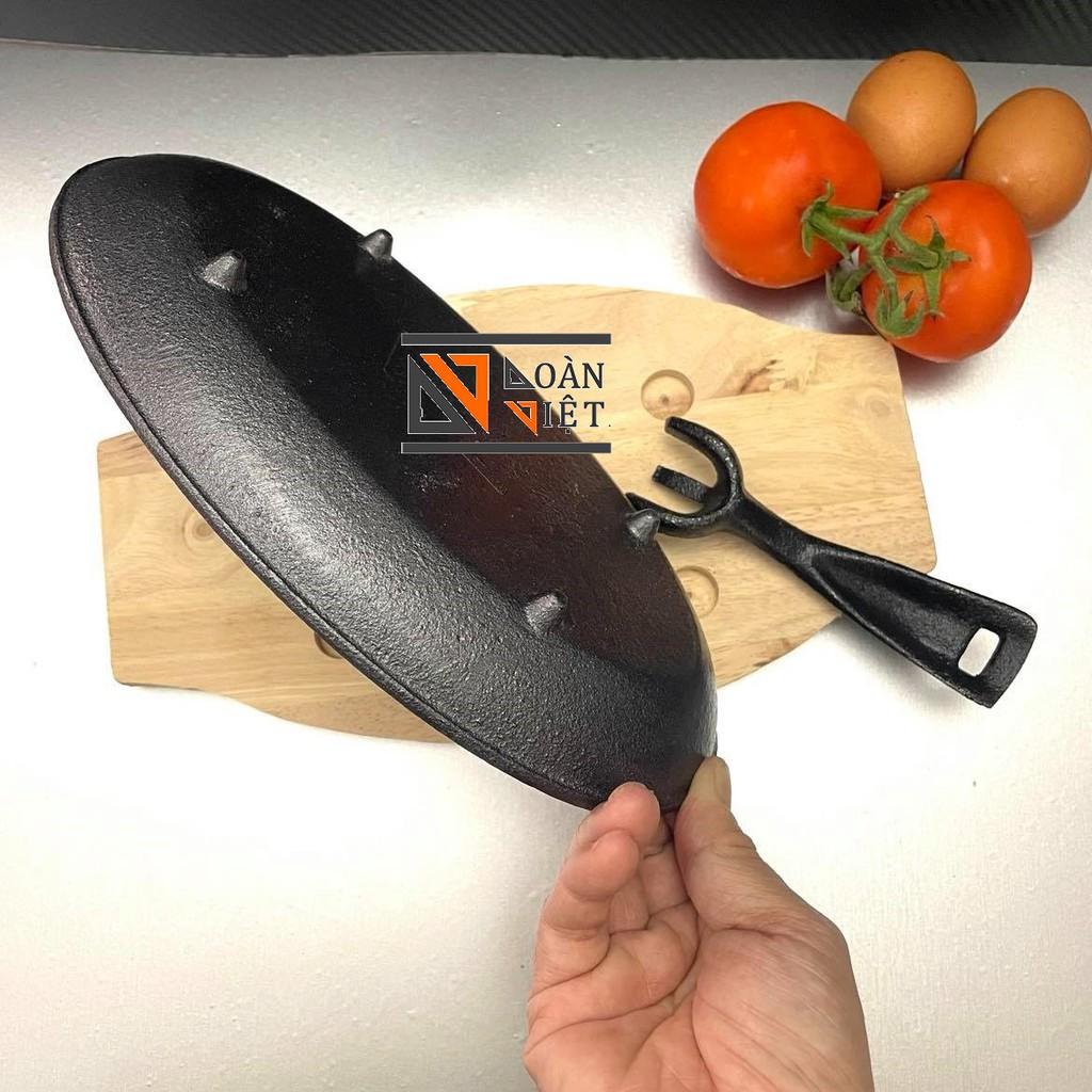 Chảo Gang BÒ NÉ - BÍT TẾT - HÌNH OVAL . Dĩa Chảo GANG CHỐNG DÍNH hình Oval
