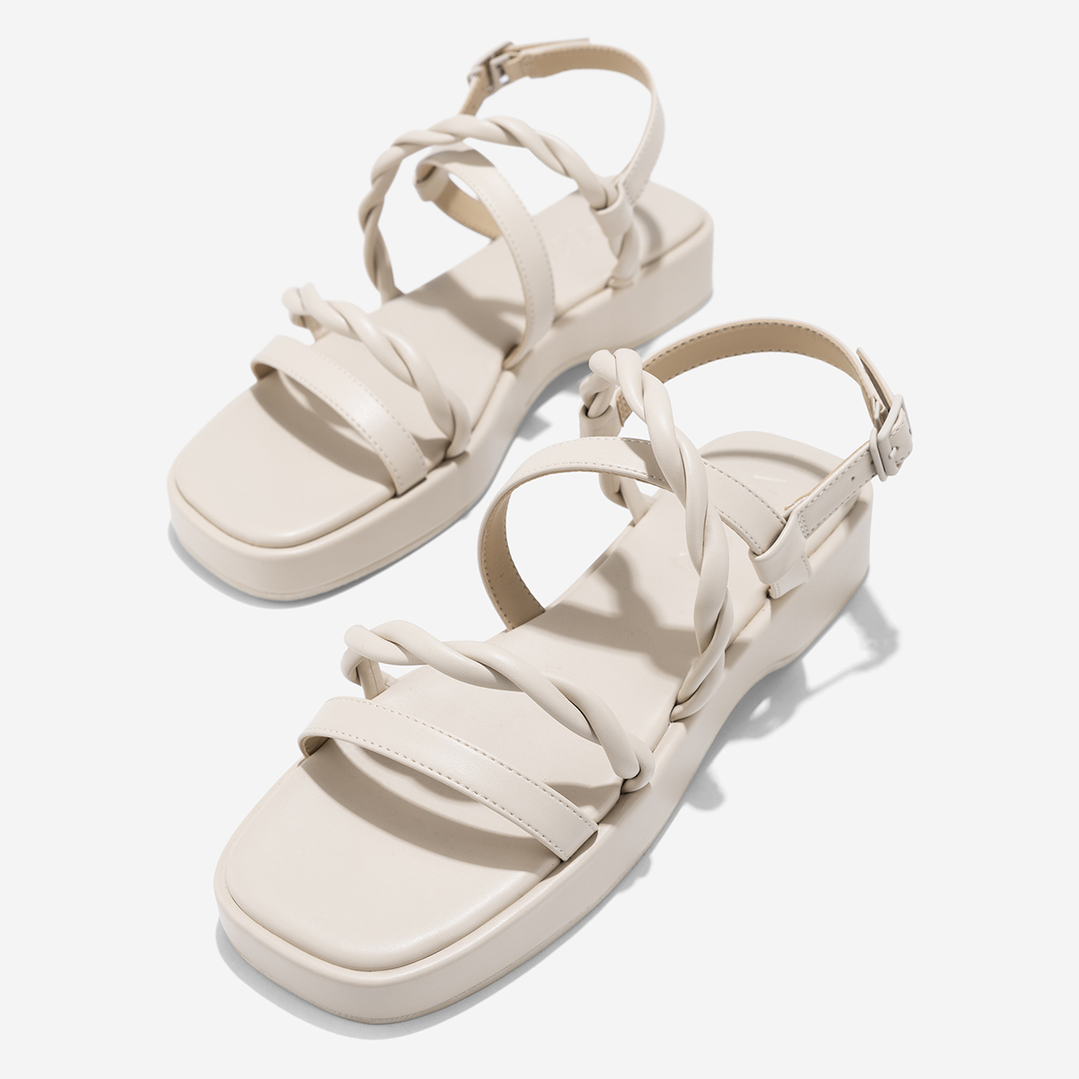 Vascara Giày Sandals Flatform Quai Xoắn - SDK 0345
