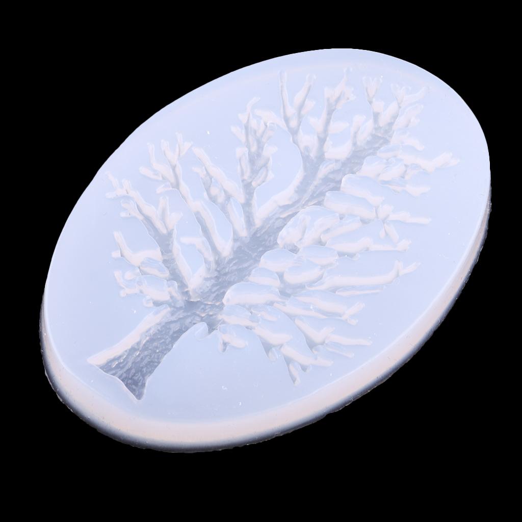 Tree Shape Silicone Molds Jewelry Making Mould for Making Crystal Ornament