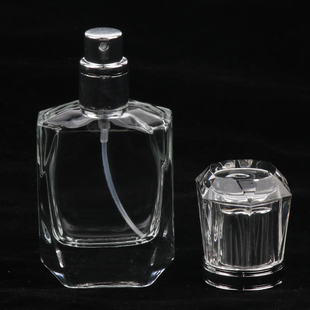 Clear Glass Refillable Empty Fine Mist Sprayer Perfume Makeup Bottle 30ml