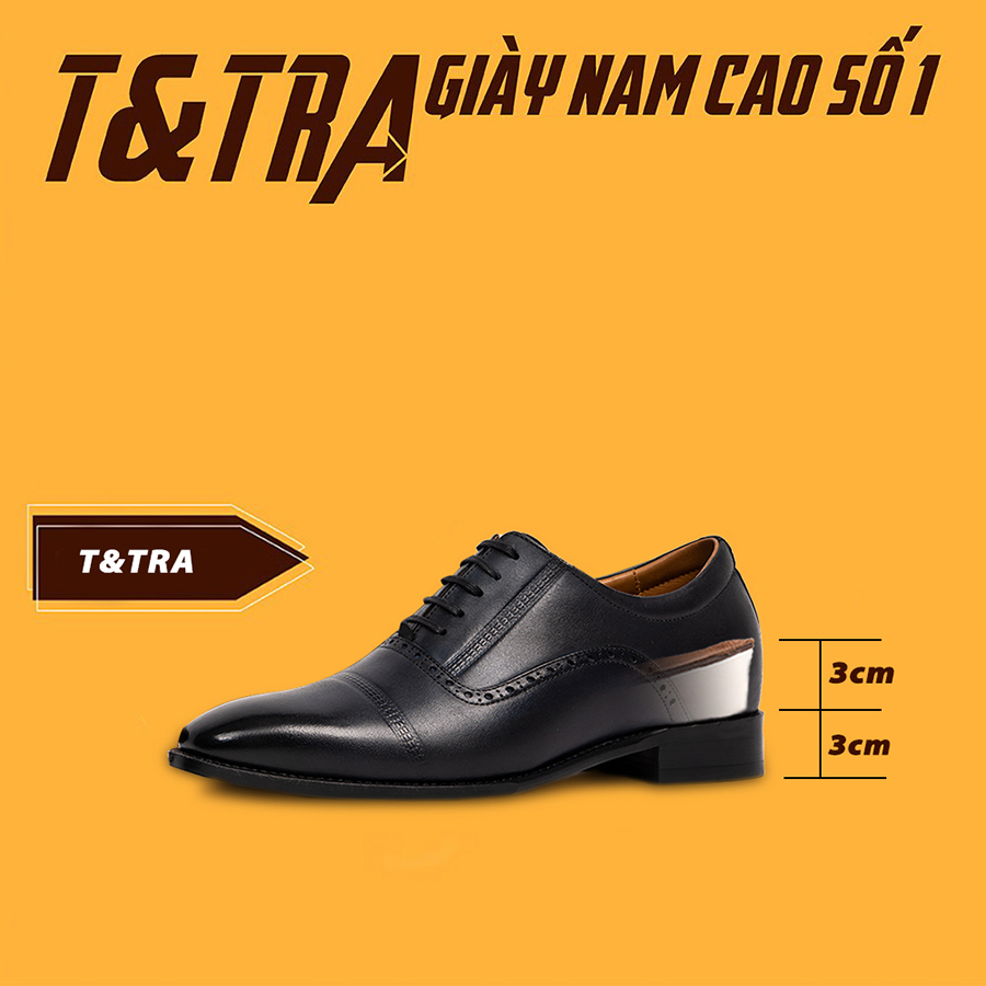 [ 6CM ] Giày Cao Nam T&amp;TRA A210XĐ