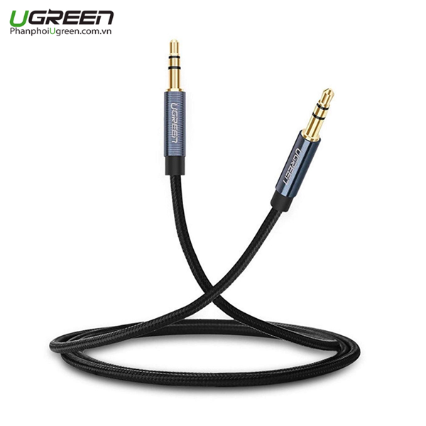 Cáp AUX 3.5mm 2 đầu dương dài 0,5m Ugreen 10684,10685,10686,10687,10688,10689-Hàng chính hãng