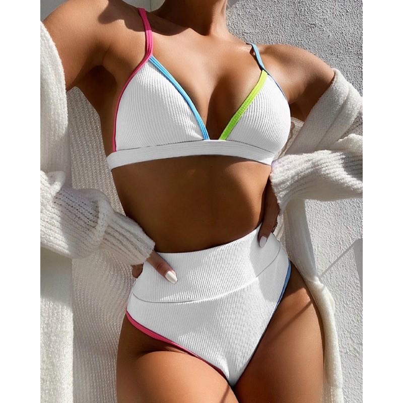 Bikini 2 mảnh cạp cao khoét mông sexy kèm ảnh thật