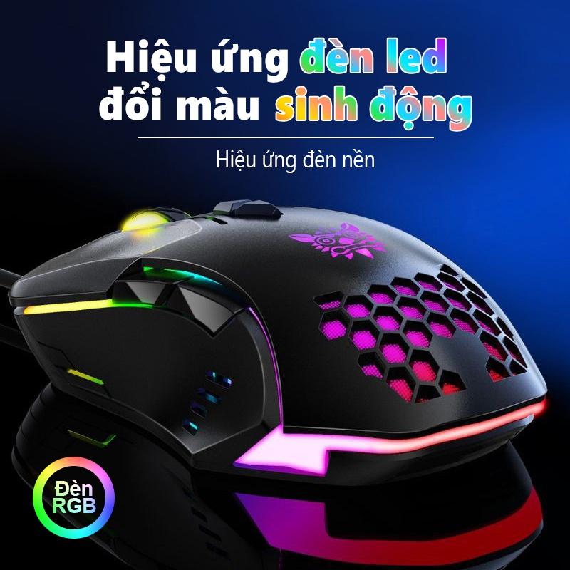 ONIKUMA CW902 Chuột Chơi Game Có Dây Chuột Quang RGB Với Ánh Sáng Đầy Màu Sắc cho máy tính xách tay/PC [Hàng chính hãng]