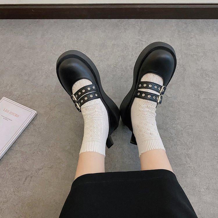 Giày Lười Da Đế Dày Thời Trang Dành Cho Nữ