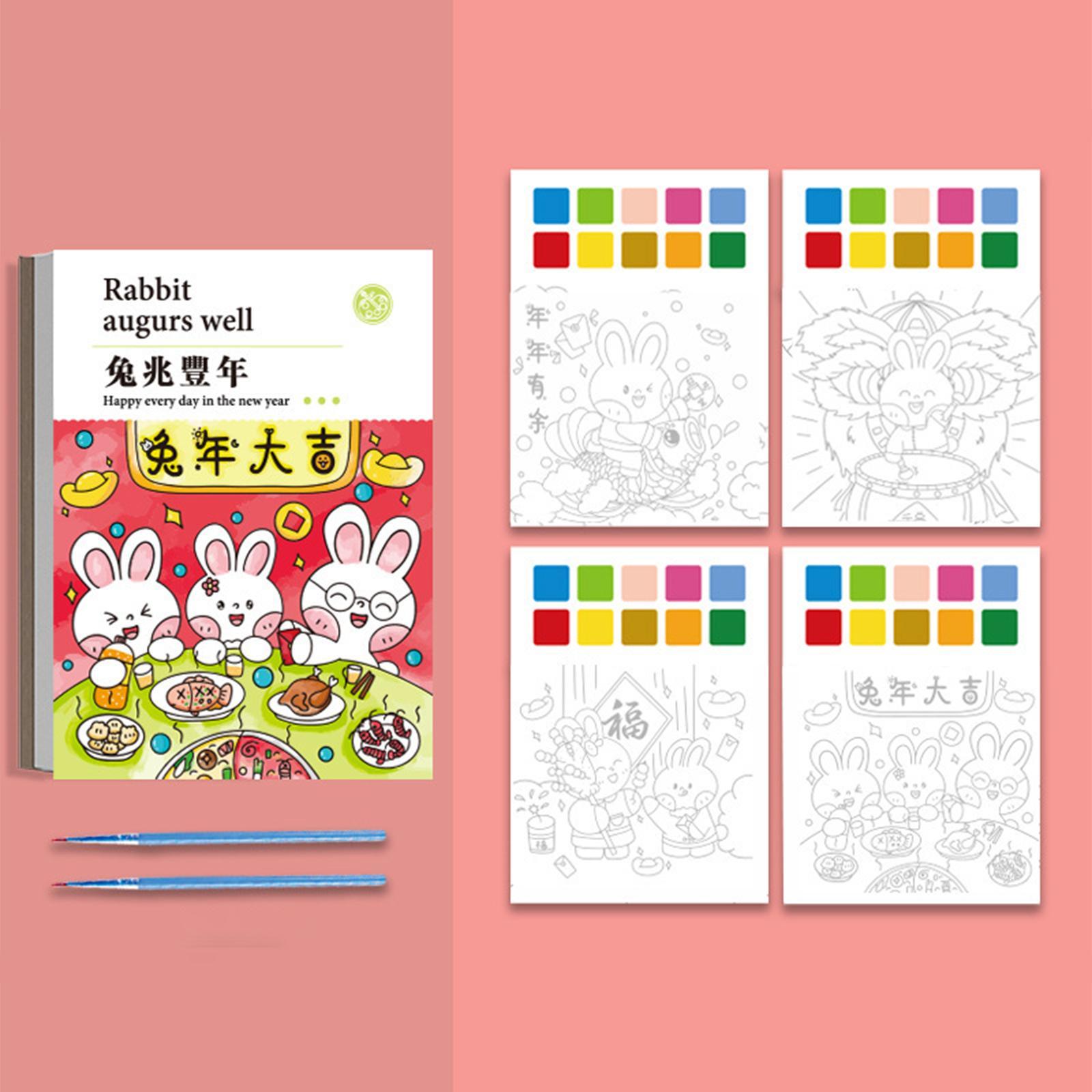Watercolor Painting Toy DIY Art Drawing Colorable for Home Coloring Game