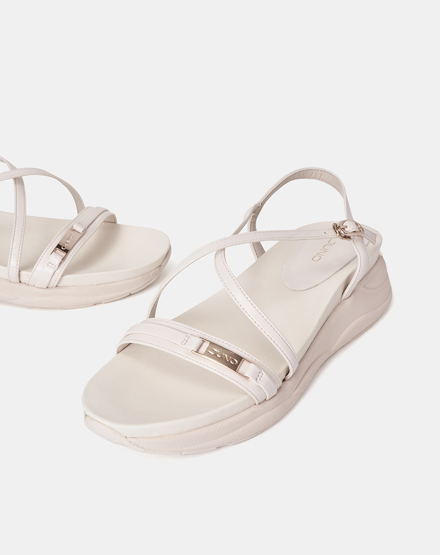 Giày Sandal Nữ 5cm Thời Trang JUNO Thể Thao Quai Mảnh Khoá Trang Trí SD05094