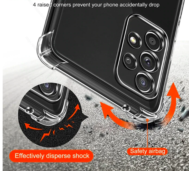 Ốp Lưng Silicon Dẻo Trong dành cho Samsung Galaxy A13 Ốp Lưng Silicon Dẻo Trong Suốt Chống Sốc, Bảo Vệ Camera Sau - Hàng nhập khẩu