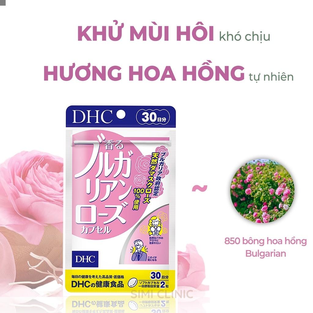 Viên Uống Thơm cơ thể DHC Rose Capsule 30 Ngày