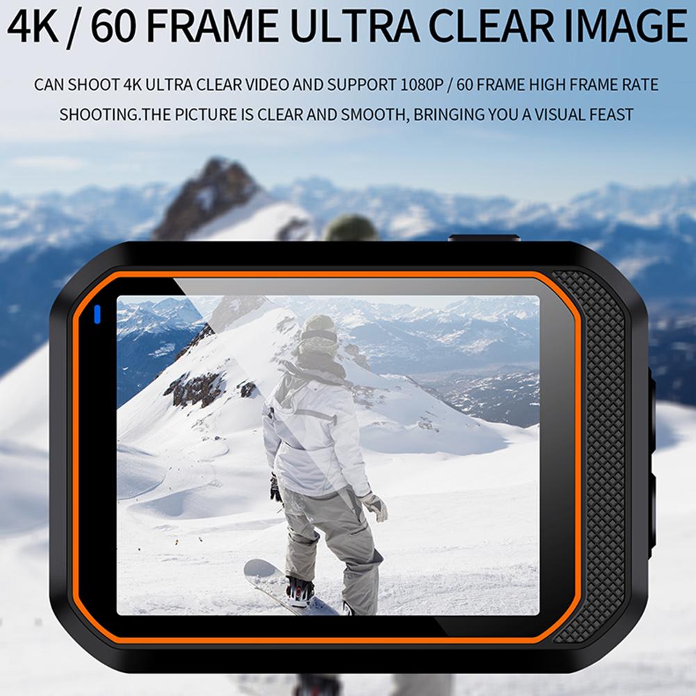 Camera hành động WiFi với điều khiển từ xa Máy quay video siêu rõ nét chống bụi để leo núi trượt tuyết