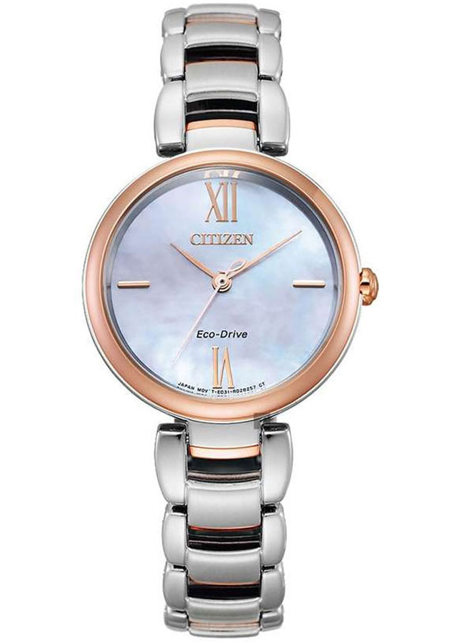 Đồng Hồ Nữ Citizen Dây Thép Không Gỉ EM0536-84Y - Mặt Xà Cừ (Sapphire)