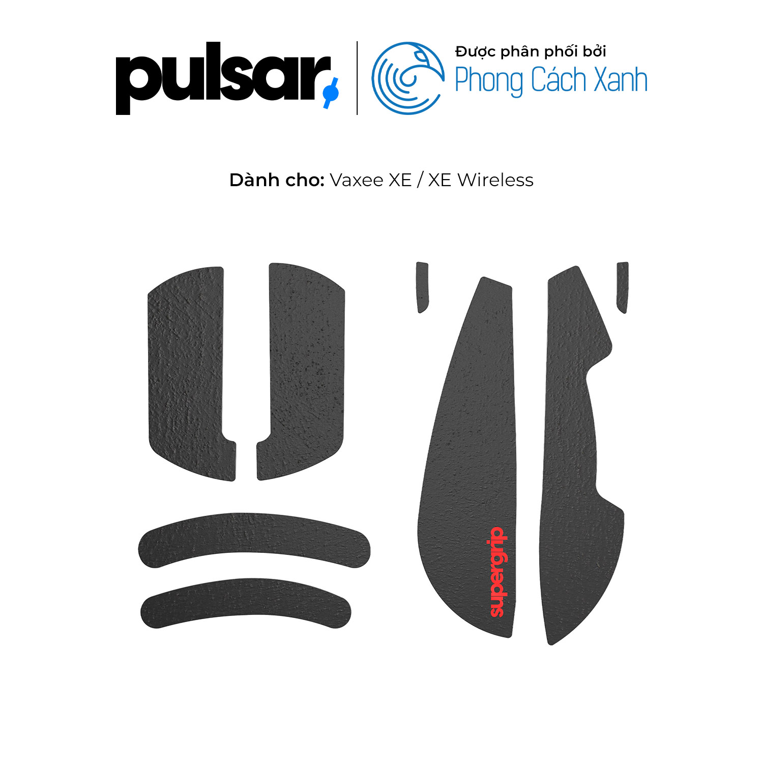 Miếng dán chống trượt Pulsar Supergrip - Grip Tape Precut for Vaxee XE - Hàng Chính Hãng