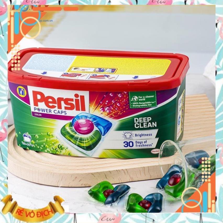 Viên Giặt Xả Persil Power Caps 14 Viên Color