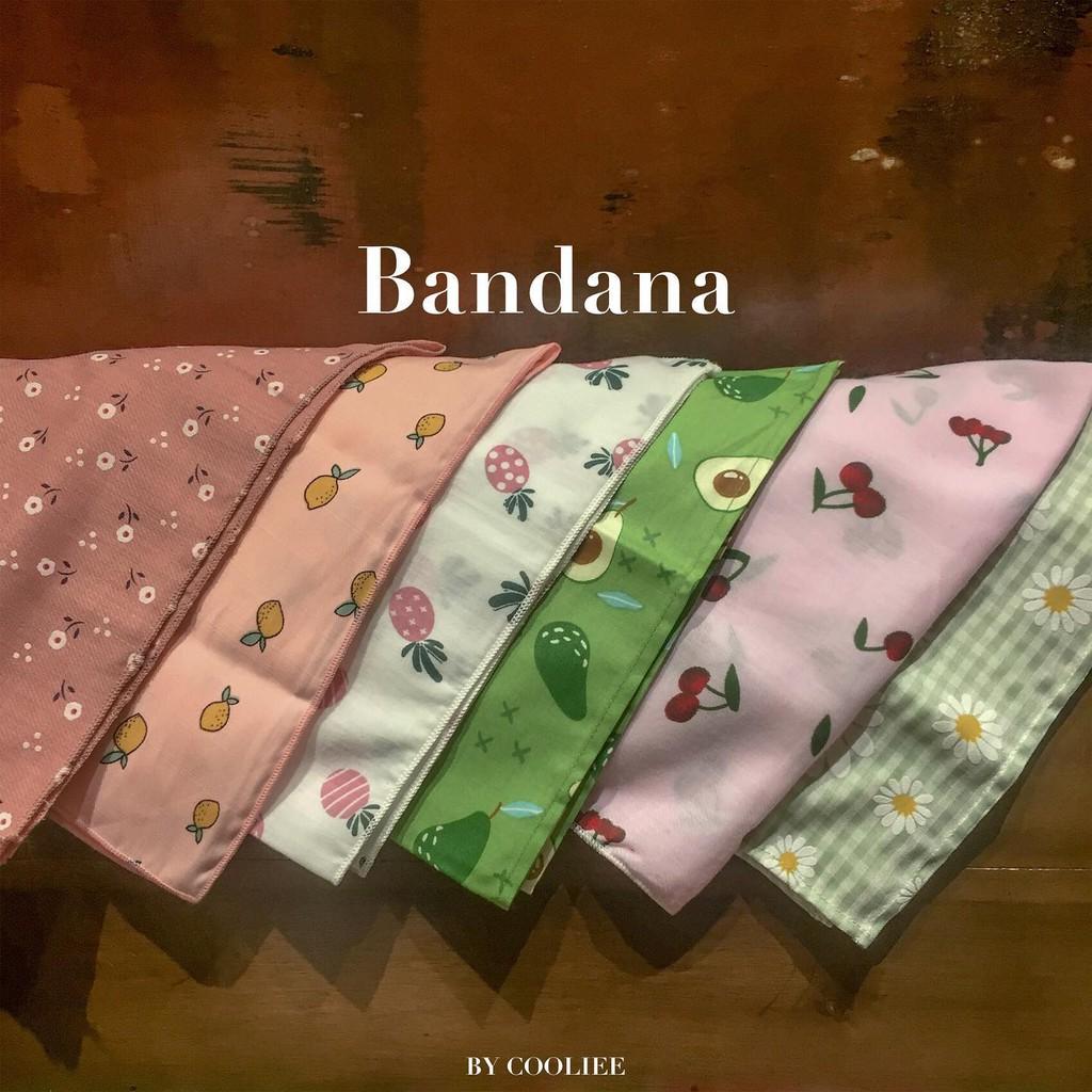 Khăn bandana trùm đầu họa tiết các màu