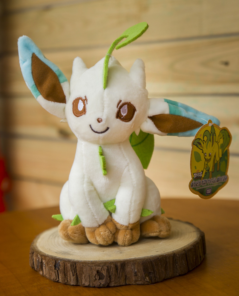 Gấu bông pokemon Eevee (eevui) Leafeon hệ cỏ lá cây (20cm---&gt;30cm) nguyên tem nguyên tag xịn mịn đẹp hàng cao cấp, an toàn cho trẻ nhỏ
