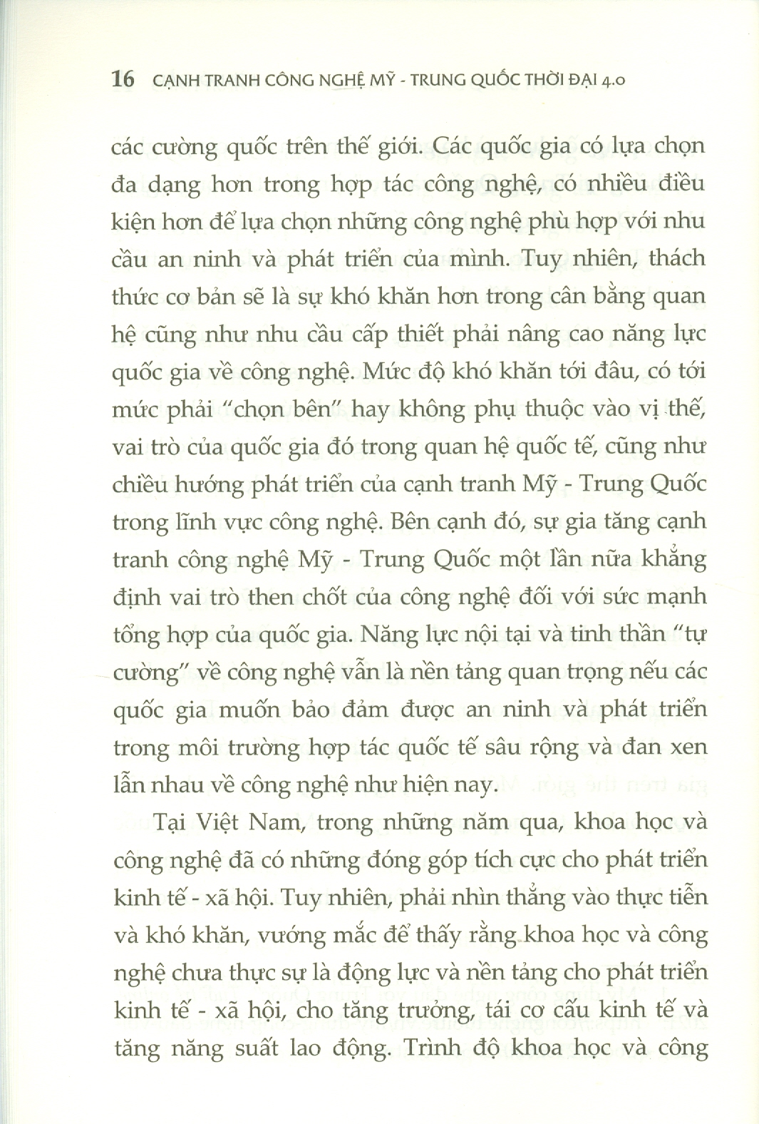 Cạnh Tranh Công Nghệ Mỹ - Trung Quốc Thời Đại 4.0 (Sách chuyên khảo)