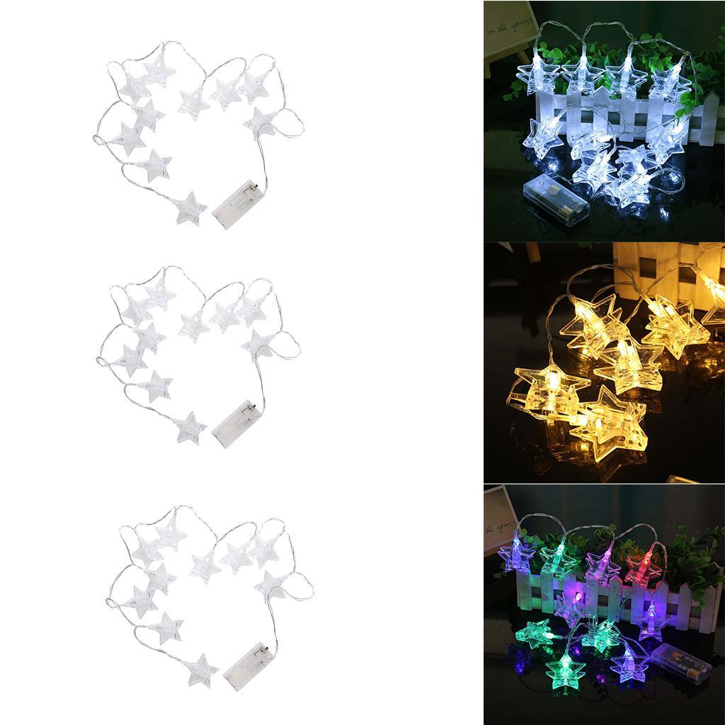 BZ756 10 LED Battery Star Photo Clips for Decorative Lamp Strings