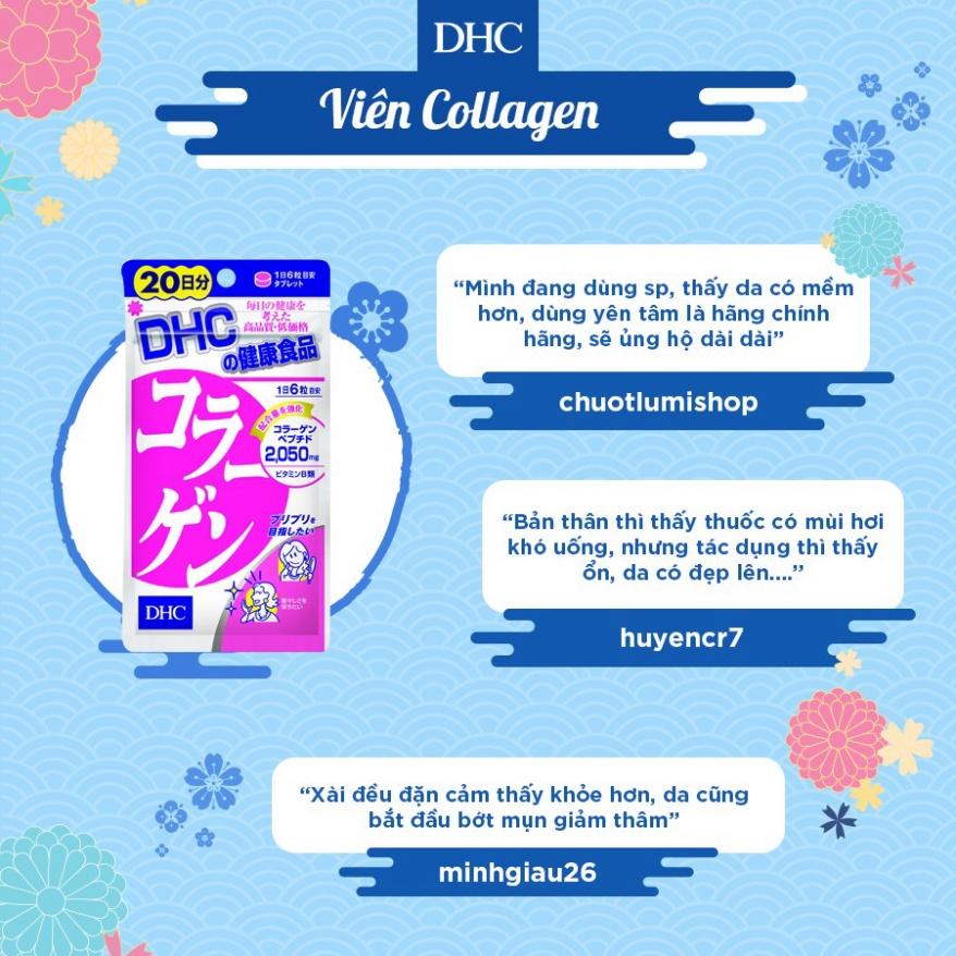 Viên Uống Collagen DHC Nhật Bản Thực Phẩm Chức Năng Giúp Chống Lão Hoá, Làm Đẹp Da, Tăng Khả Năng Đàn Hồi, Hỗ Trợ Xương Khớp 60 Ngày 360 Viên