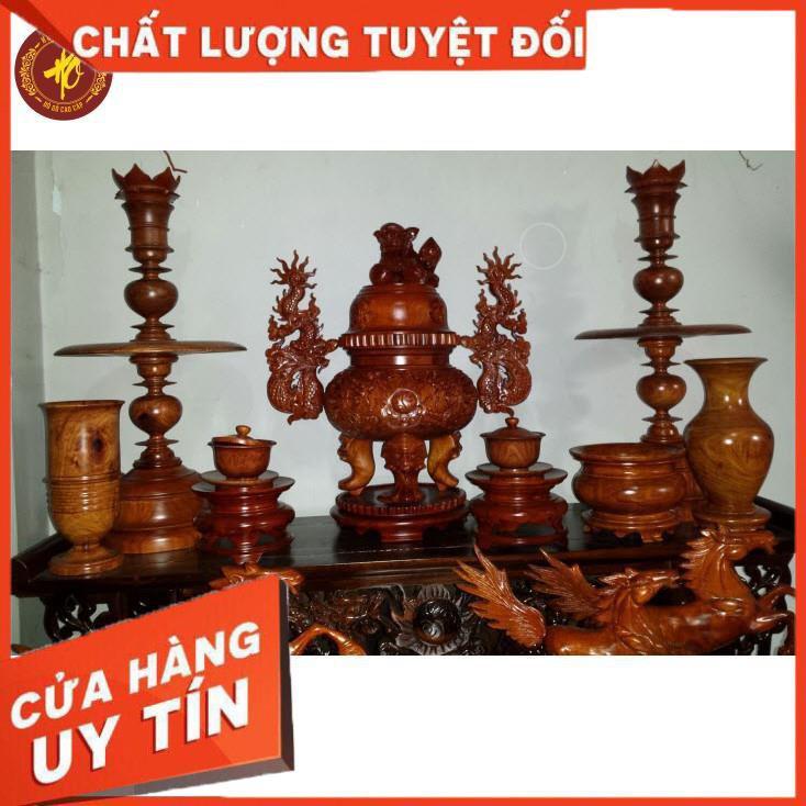 BỘ ĐỒ THỜ GỖ HƯƠNG 11 MÓN