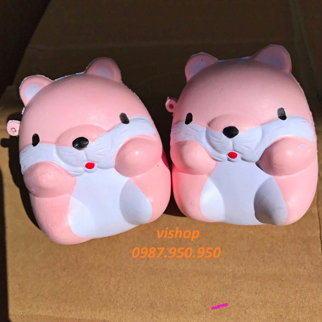 SQUISHY chuột hamster ngồi (nhiều màu ) ( hàng sẵn