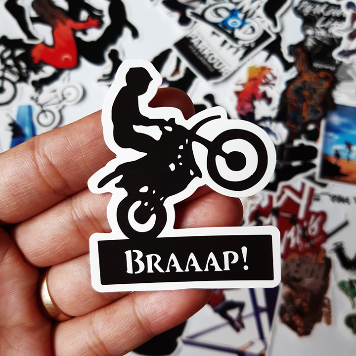 Bộ Sticker dán cao cấp chủ đề PARKOUR - Dùng dán Xe, dán mũ bảo hiểm, dán Laptop