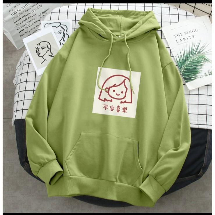 Áo hoodie logo cô gái chất nỉ bông dày siêu ấm 76