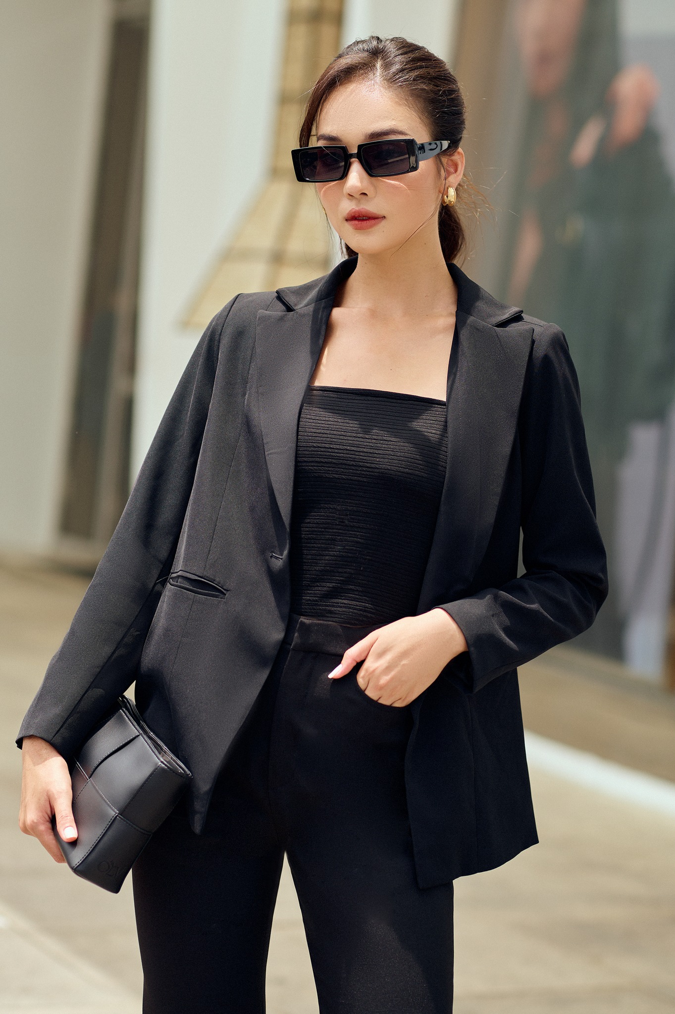 OLV - Áo khoác Basic Blazer in Black