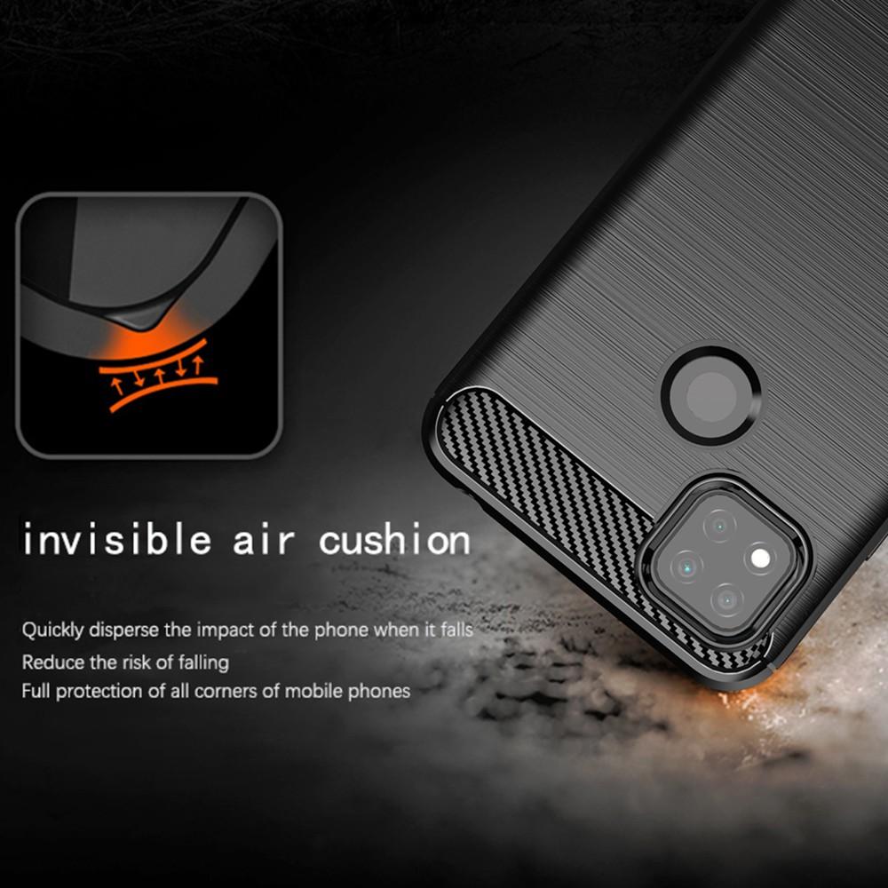 Ốp lưng cho Xiaomi Redmi 9C dẻo Cacbon phay xước chống sốc chống vân tay