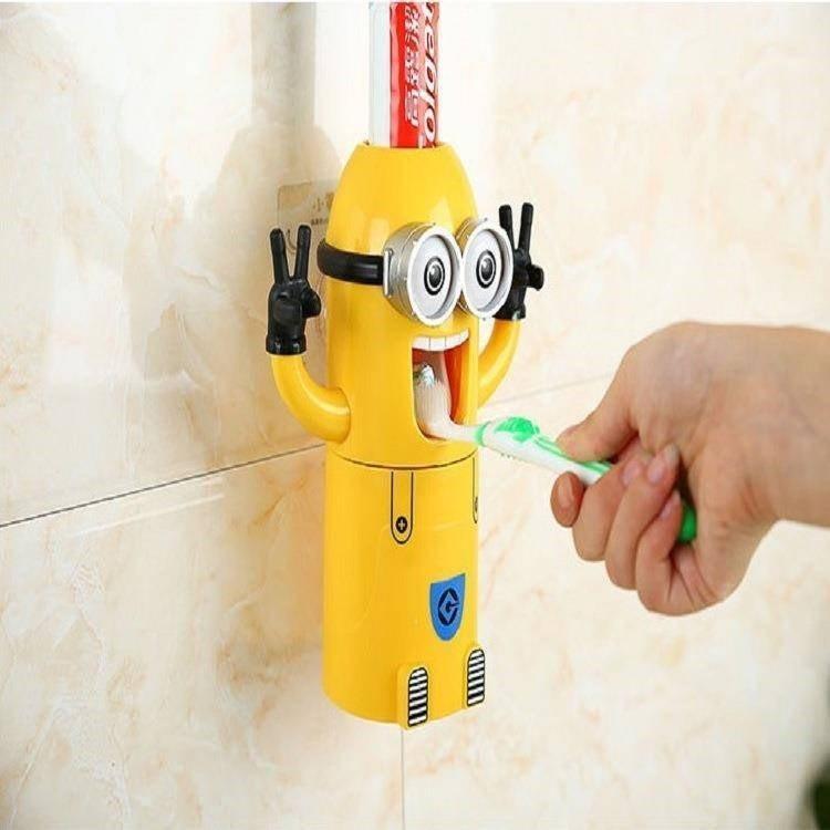 BỘ NHẢ KEM ĐÁNH RĂNG MINION SIÊU CUTE, DỄ THƯƠNG - Gutyhome