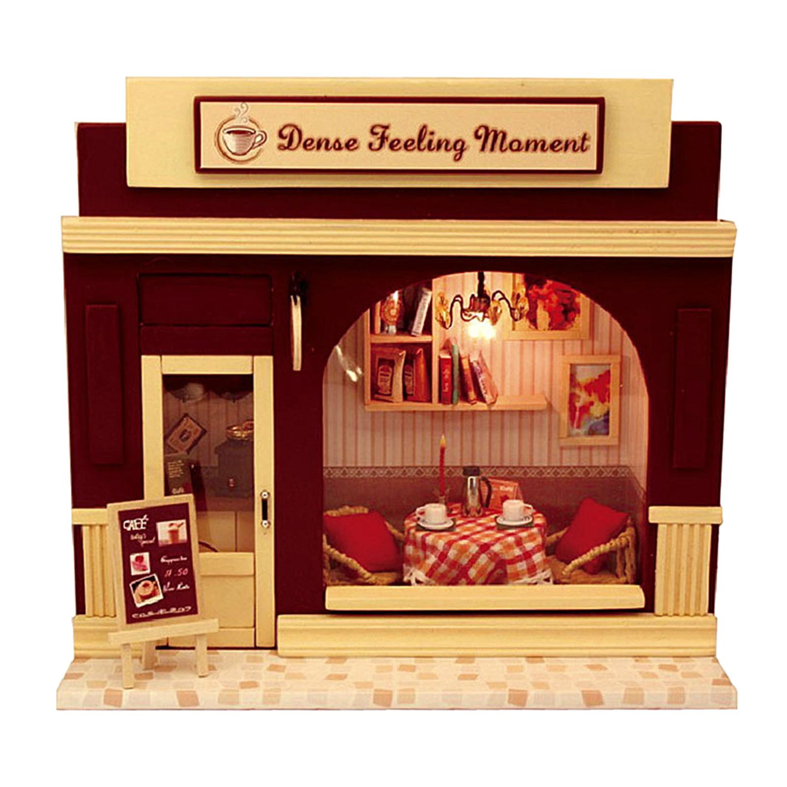 DIY Dollhouse Miniature Kit with Furniture Light Model Lover Gift cake love