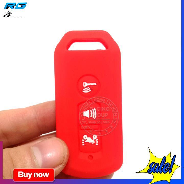 Bọc Khóa Cao Su Smartkey 3 Nút Cho Xe Sh, Sh Mode ( Màu Xanh Dương ) Logo Ngẫu nhiên