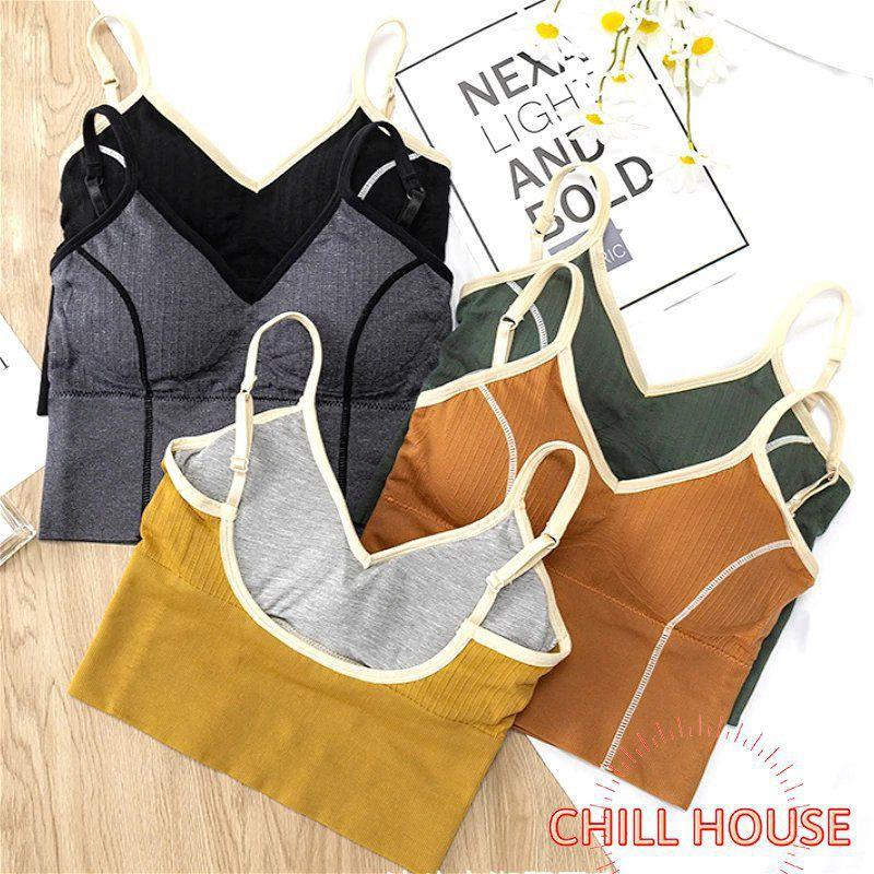 SIÊU PHẨM-ÁO BRA chiết -áo tập khoét LƯNG SÂU CROPTOP TẠO EO - CHILLHOUSE