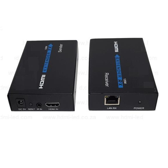 Bộ HD Extender 120M Nối Dài HDMI bằng Dây LAN 120m - Hàng nhập khẩu