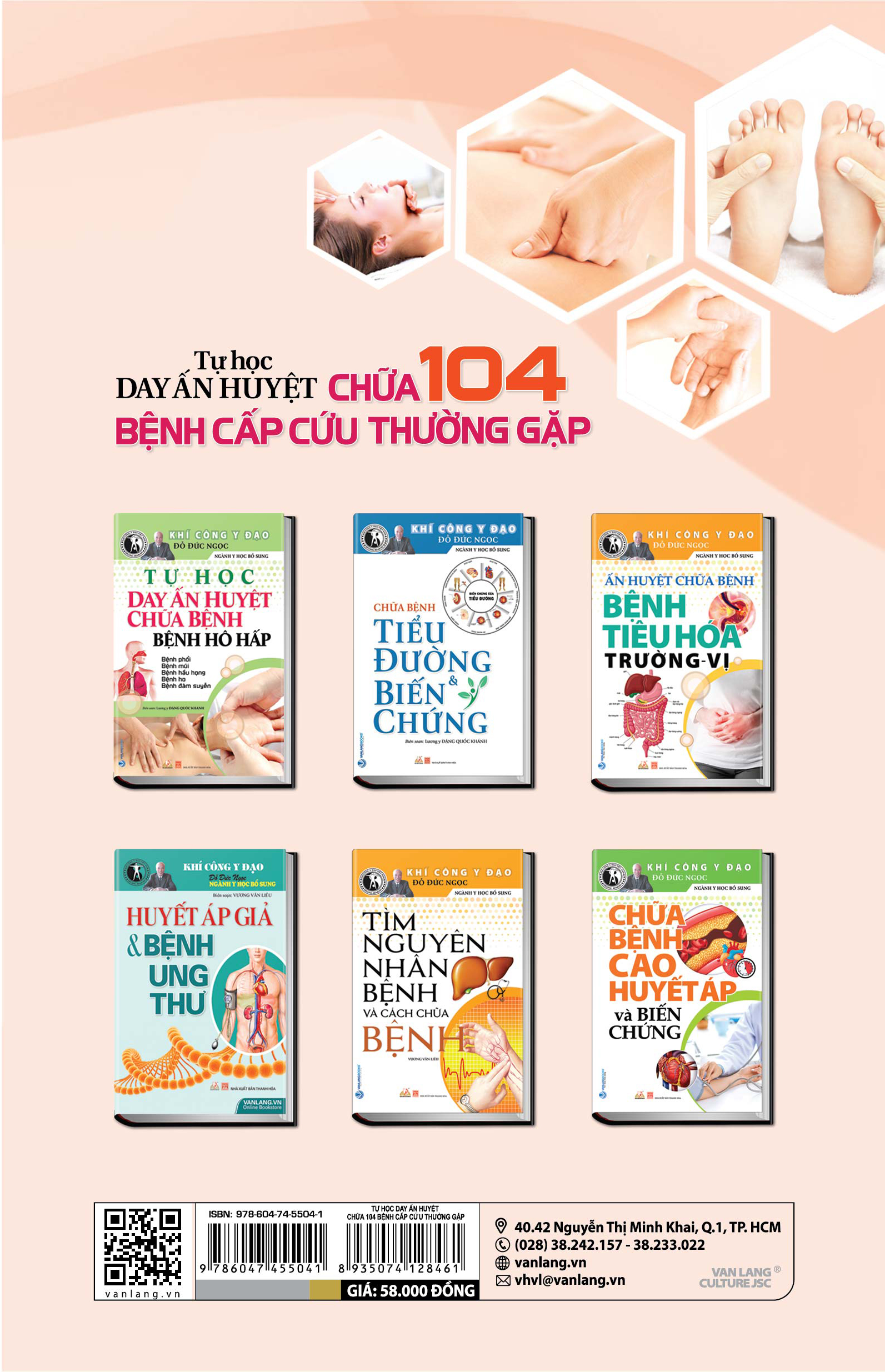 Khí Công Y Đạo - Tự Học Day Ấn Huyệt Chữa 104 Bệnh Cấp Cứu Thường Gặp - Đỗ Đức Ngọc - Tái Bản - Vanlangbooks