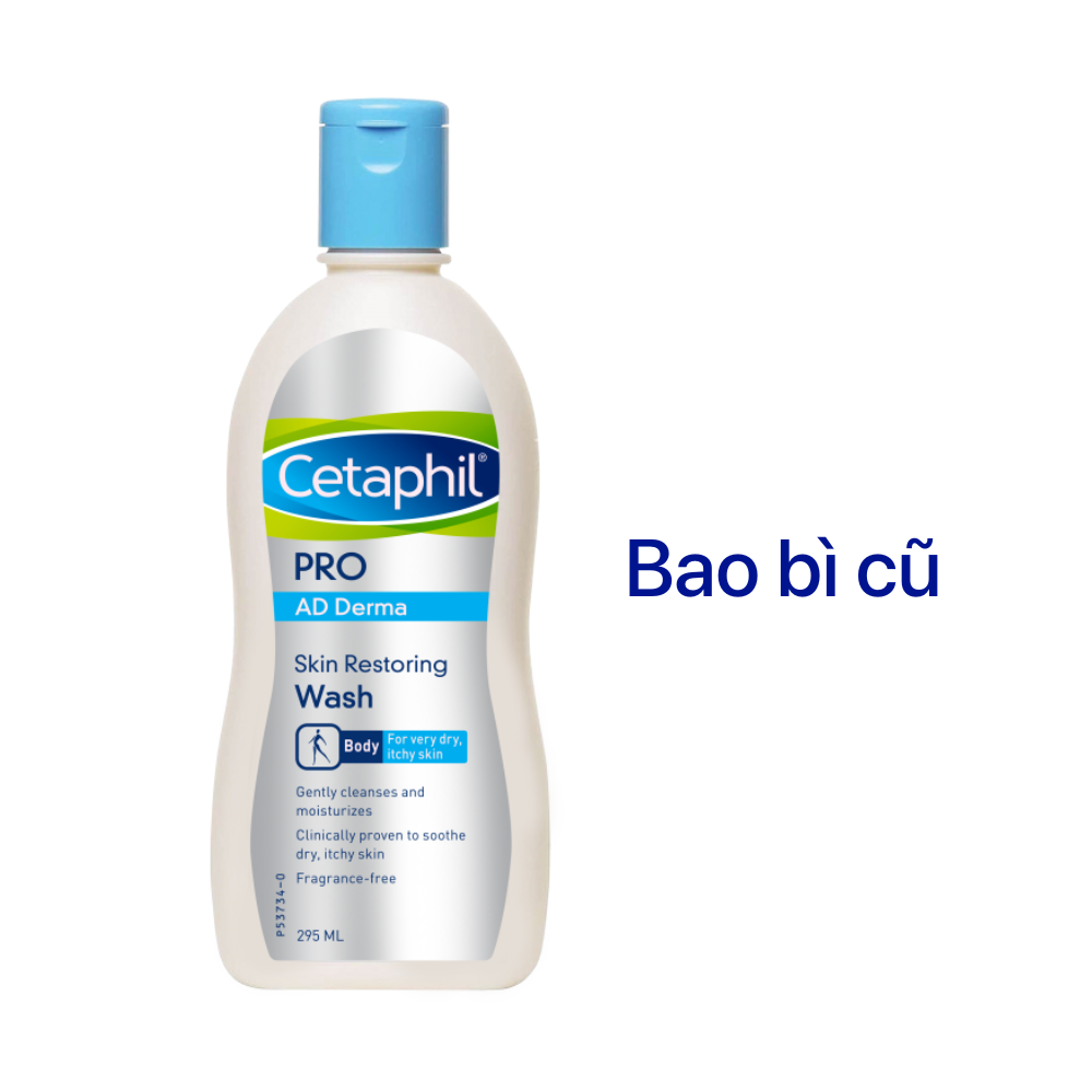 Sữa tắm dưỡng ẩm cho viêm da cơ địa Cetaphil Pro AD Derma Wash 295ml