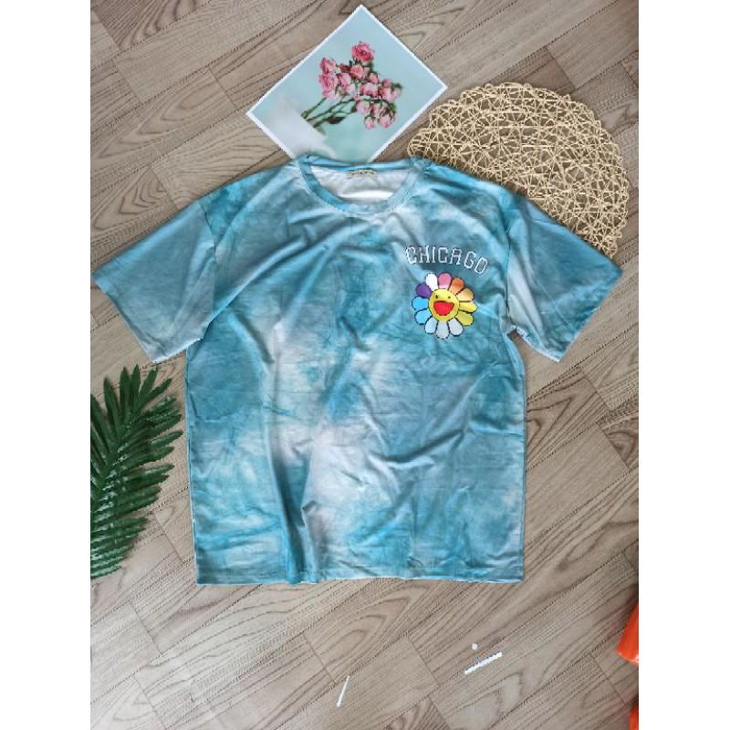 Áo thun unisex bigsize loang màu Freesize 60-90kg