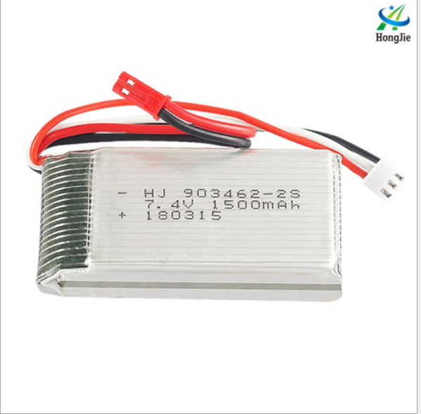 Pin 7.4v 1500mah JST Pin sạc đồ chơi điều khiển có mạch bảo vệ xả 25c