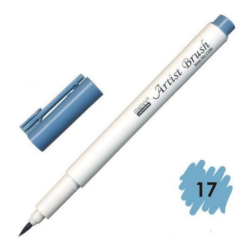 Combo 4 bút lông đầu cọ viết calligraphy Marvy Artist Brush 1100 - UP.PENS Collection - Navy Colors 1