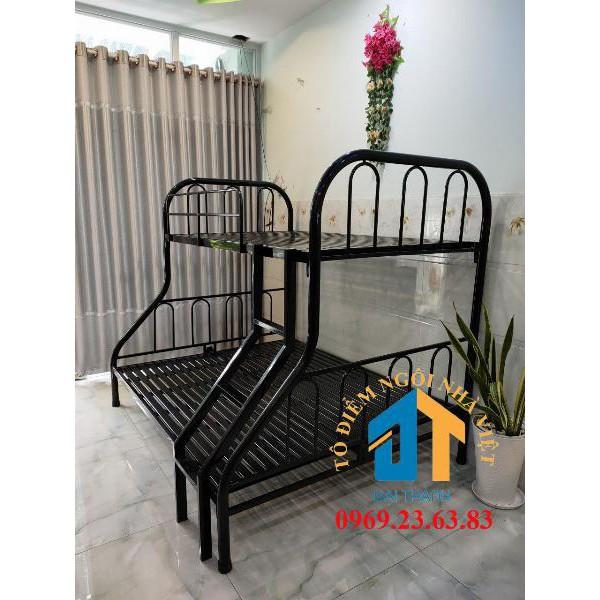 Giường sắt 2 tầng trên 1m2 dưới 1m6 Đại Thành